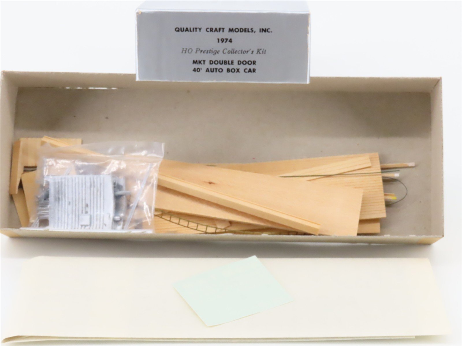 HO Quality Craft Models Kit 1974 M-K-T Missouri Kansas Texas 40' Box Car #67001