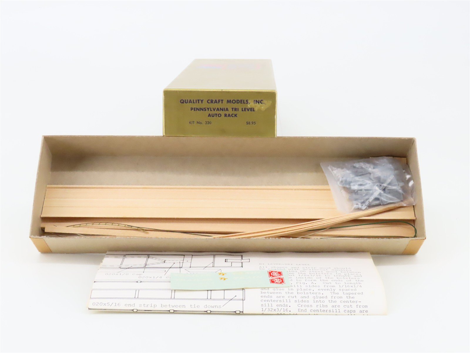 HO Scale Quality Craft Models Kit 320 ETTX PRR Pennsylvania Auto Rack #500395