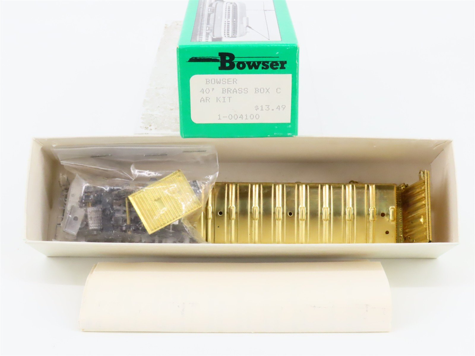 HO Scale Bowser Kit 1-004100 Brass Unpainted 40' Single Door Box Car
