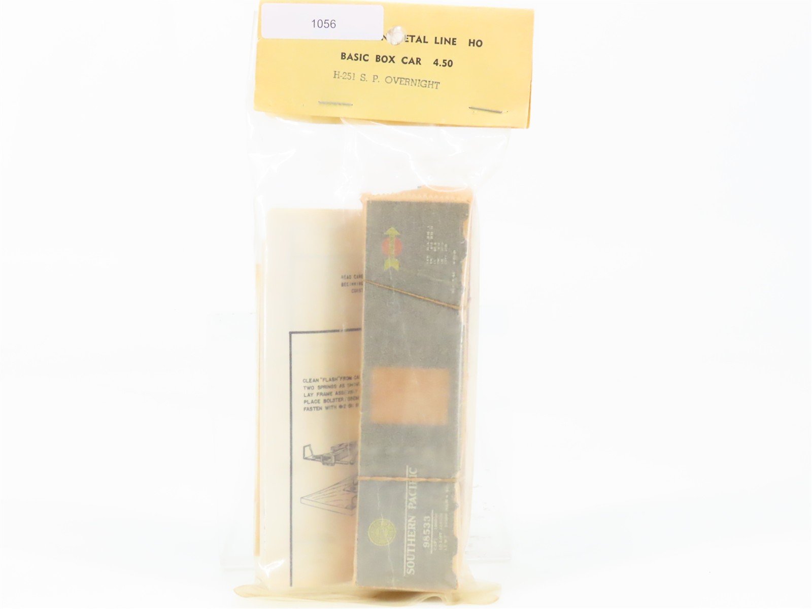 HO Athearn Metal Line Kit H-251 SP Overnight Single Door Box Car #98533 - Sealed
