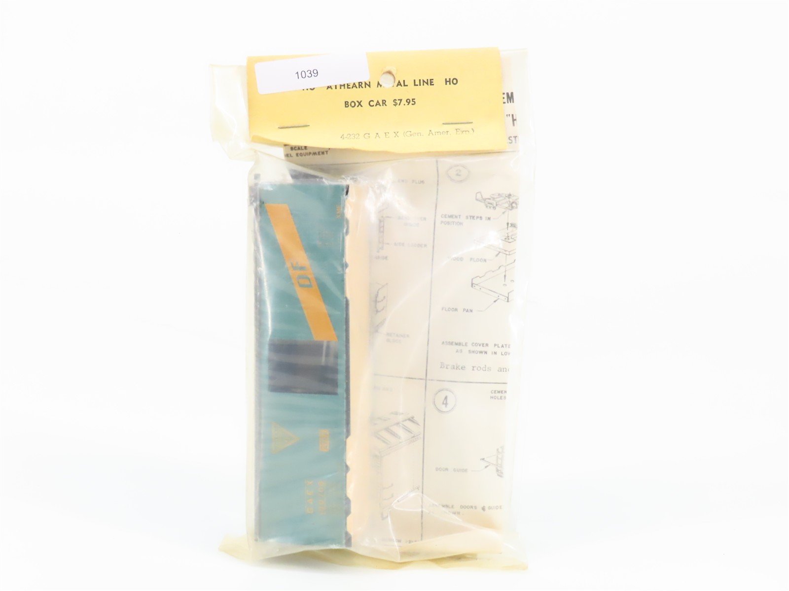 HO Scale Athearn Metal Line Kit 4-232 GAEX Single Door Box Car #100708 - Sealed