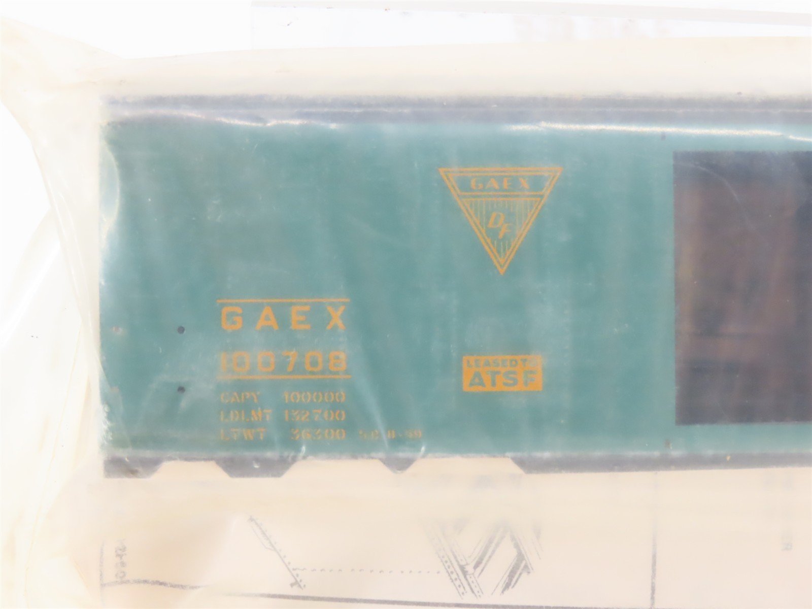 HO Scale Athearn Metal Line Kit 4-232 GAEX Single Door Box Car #100708 - Sealed