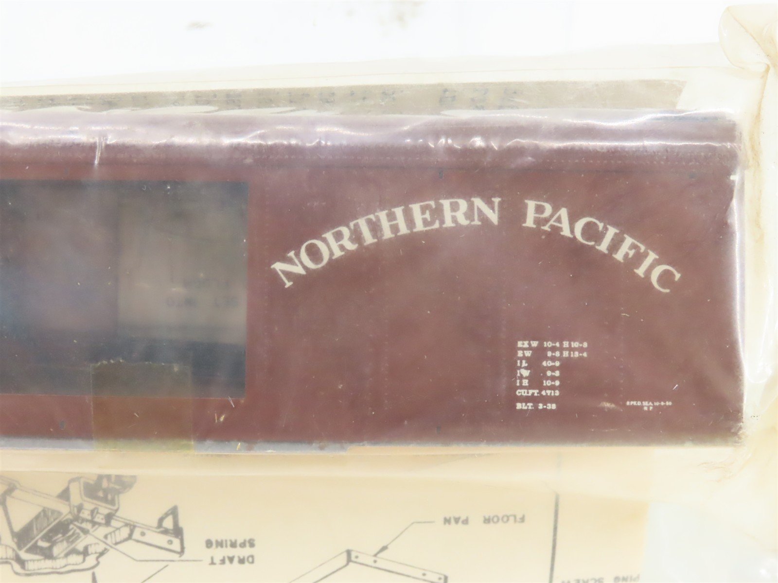 HO Athearn Metal Line Kit 1-320 NP Northern Pacific 40' Box Car #39213 - Sealed
