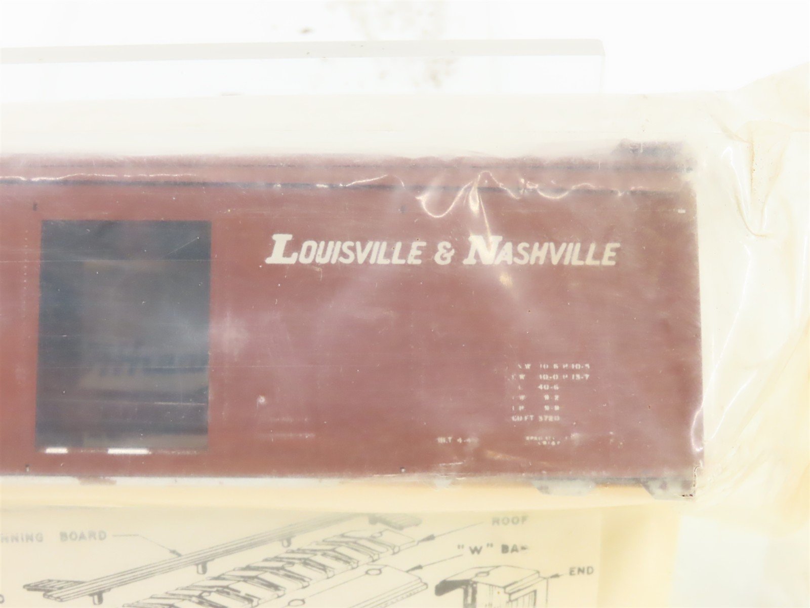 HO Athearn Metal Line Kit 4-222 L&N Louisville & Nashville Box Car #92165 Sealed
