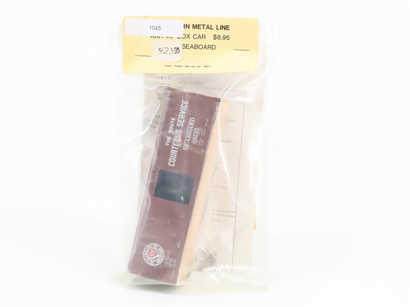 HO Scale Athearn Metal Line Kit SAL Seaboard Air Line 40' Box Car #22135 -Sealed