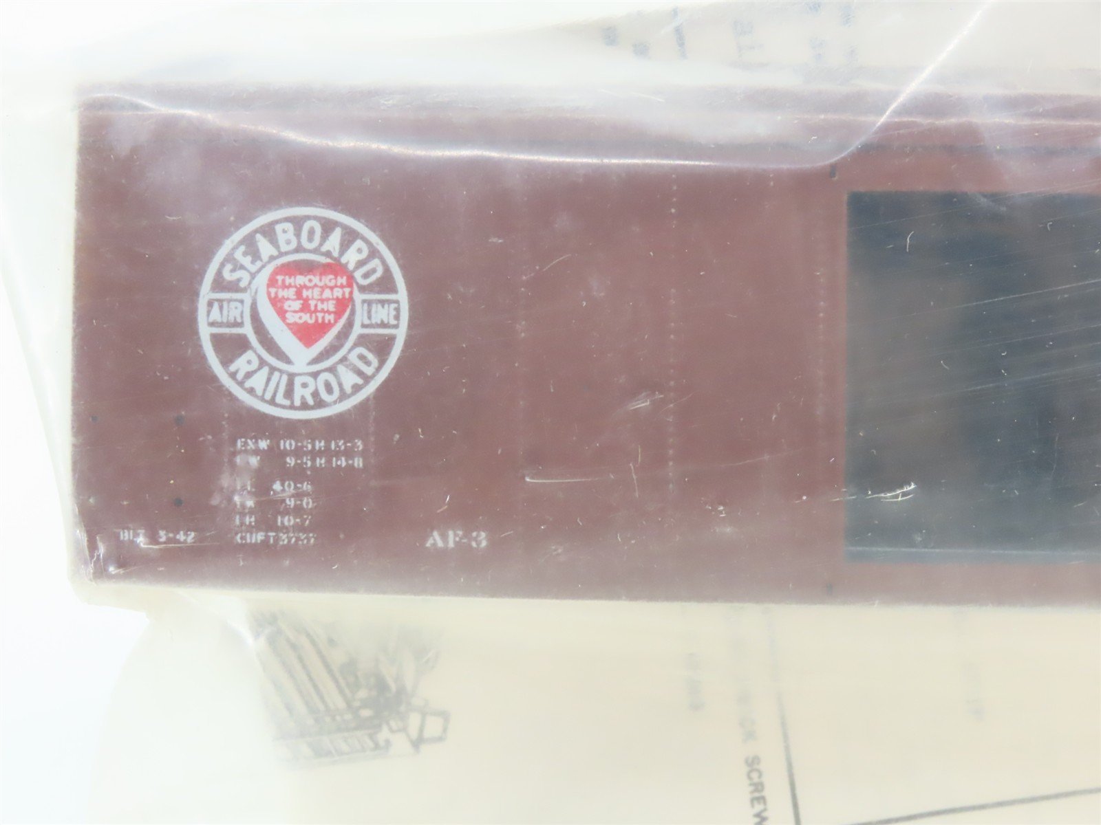 HO Scale Athearn Metal Line Kit SAL Seaboard Air Line 40' Box Car #22135 -Sealed