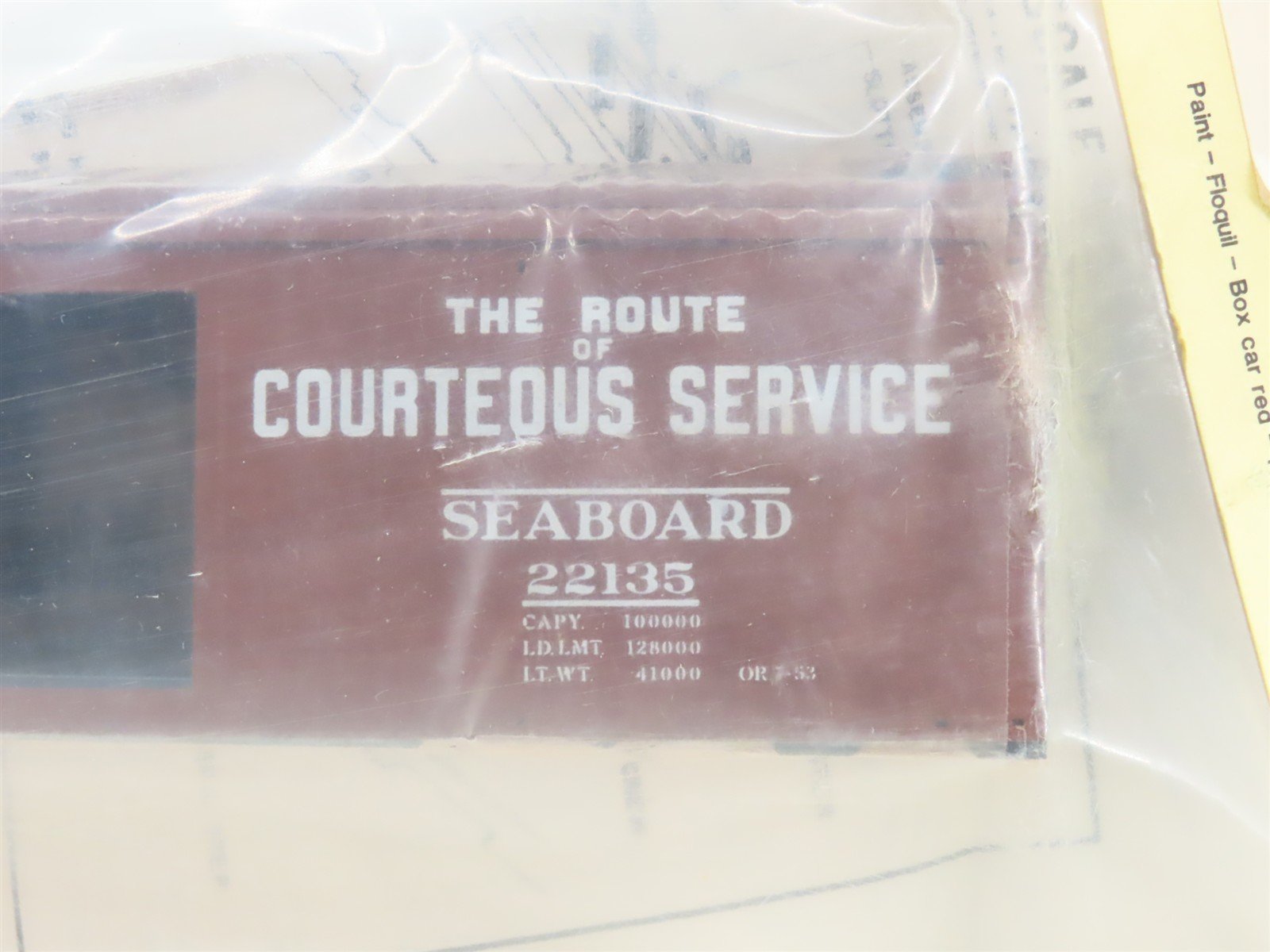 HO Scale Athearn Metal Line Kit SAL Seaboard Air Line 40' Box Car #22135 -Sealed