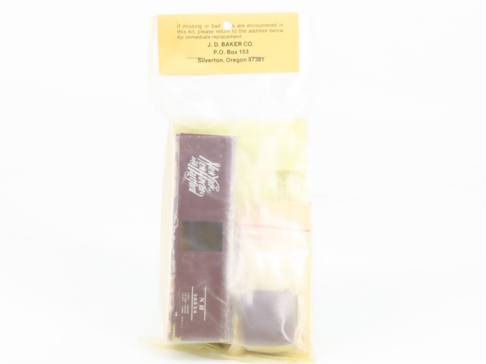 HO Scale Athearn Metal Line Kit 4-244 Brass NH New Haven Box Car #30556 - Sealed