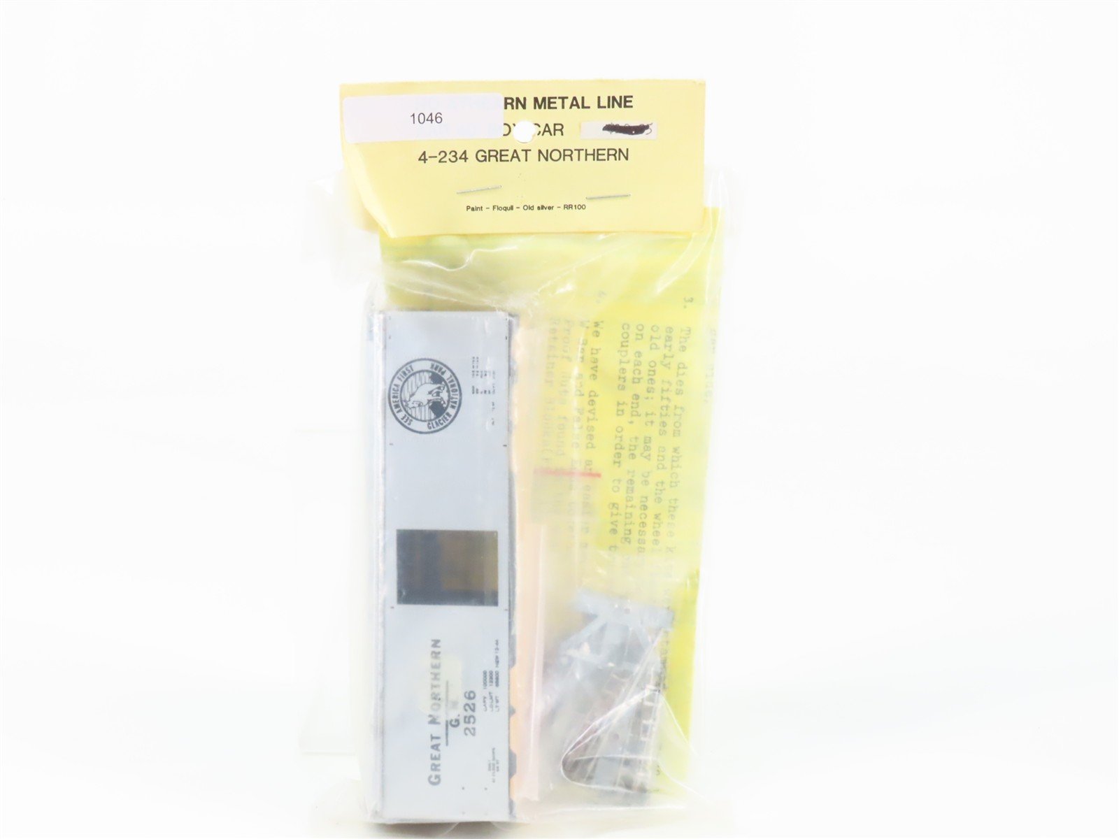 HO Athearn Metal Line Kit 4-234 GN Great Northern 40' Box Car #2526 - Sealed