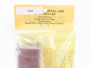 HO Scale Athearn Metal Line Kit 4-240/P Brass Undecorated Box Car - Sealed