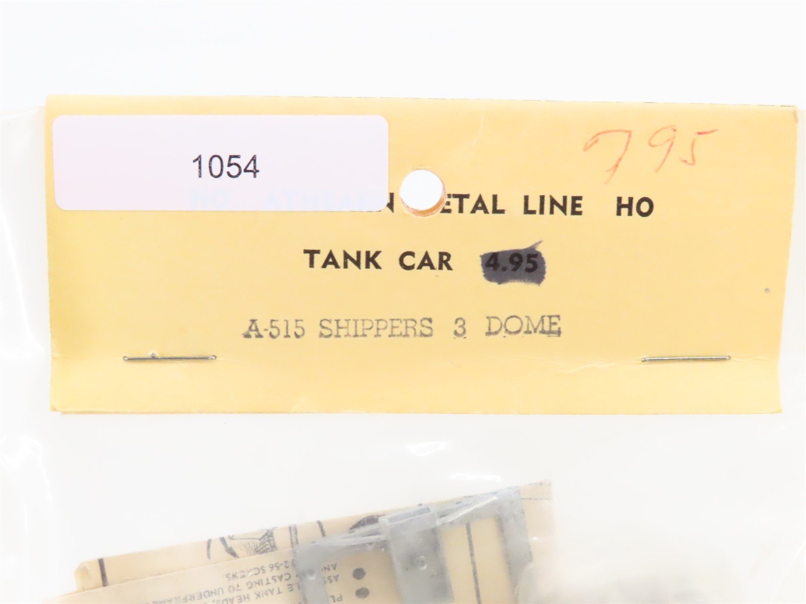 HO Athearn Metal Line Kit A-515 SHPX Shippers Triple Dome Tank Car #122 - Sealed