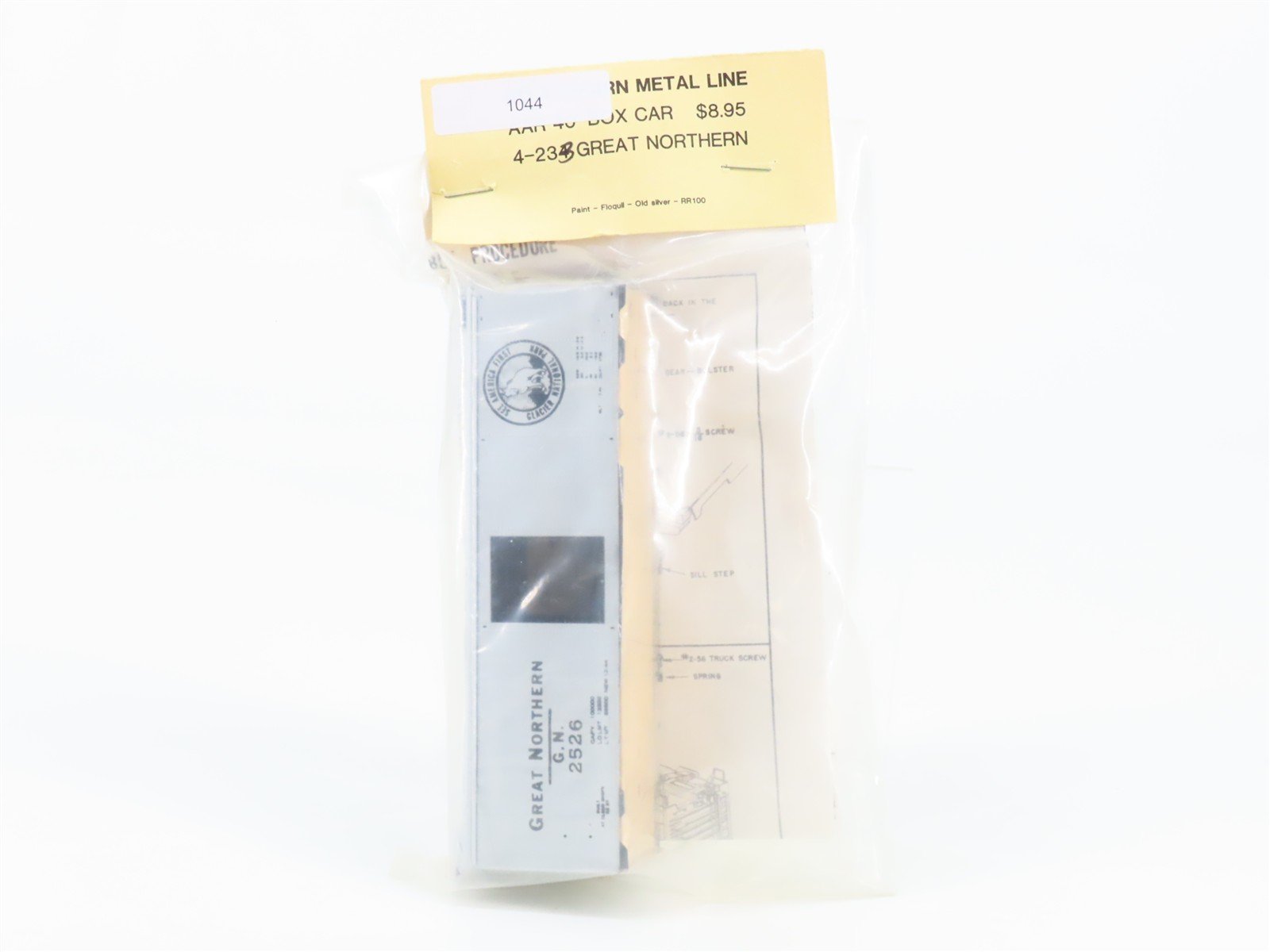 HO Scale Athearn Metal Line Kit 4-233 GN Great Northern 40' Box Car #2526 Sealed