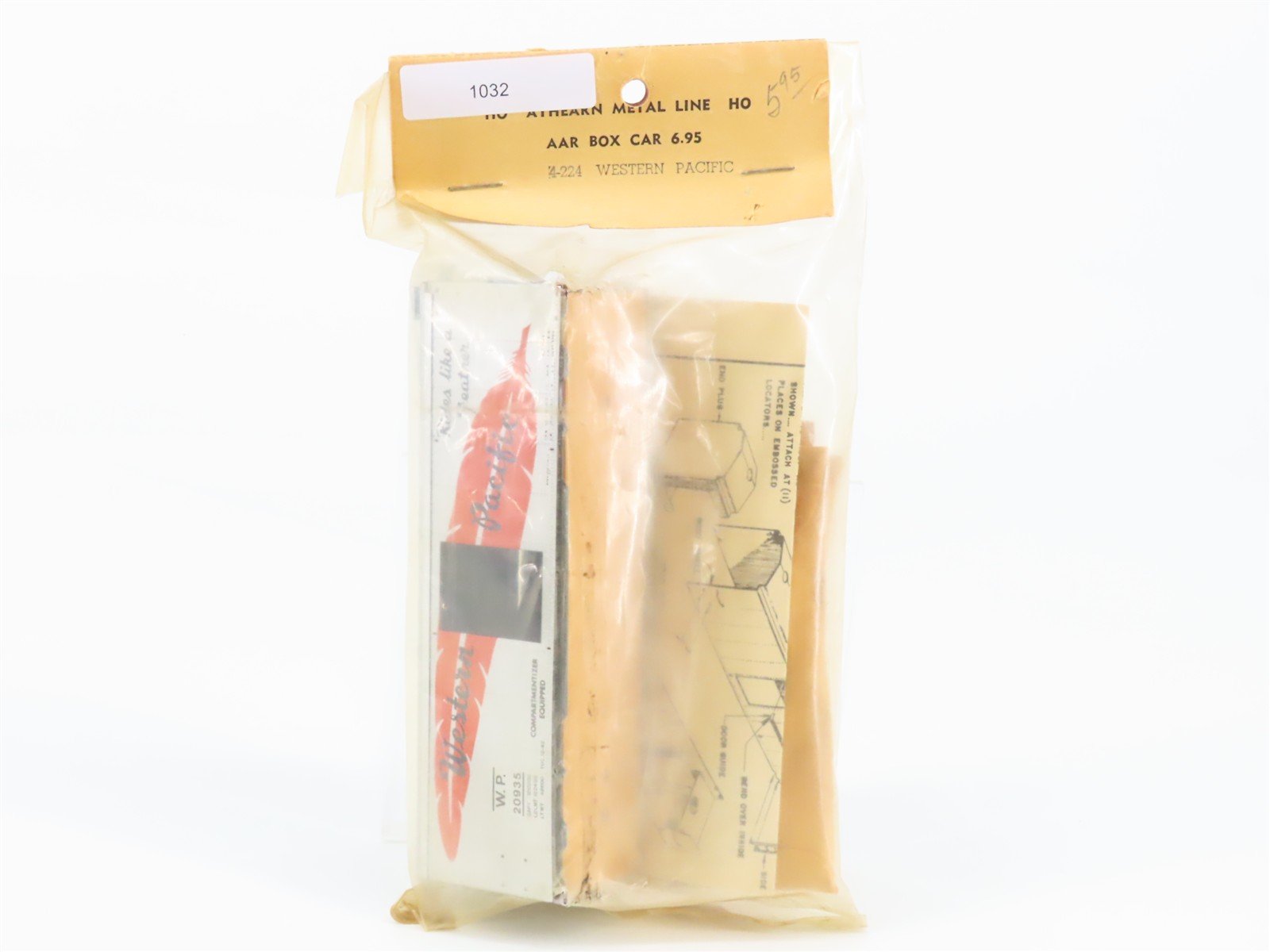 HO Athearn Metal Line Kit 4-224 WP Western Pacific Feather Box Car #20935 Sealed