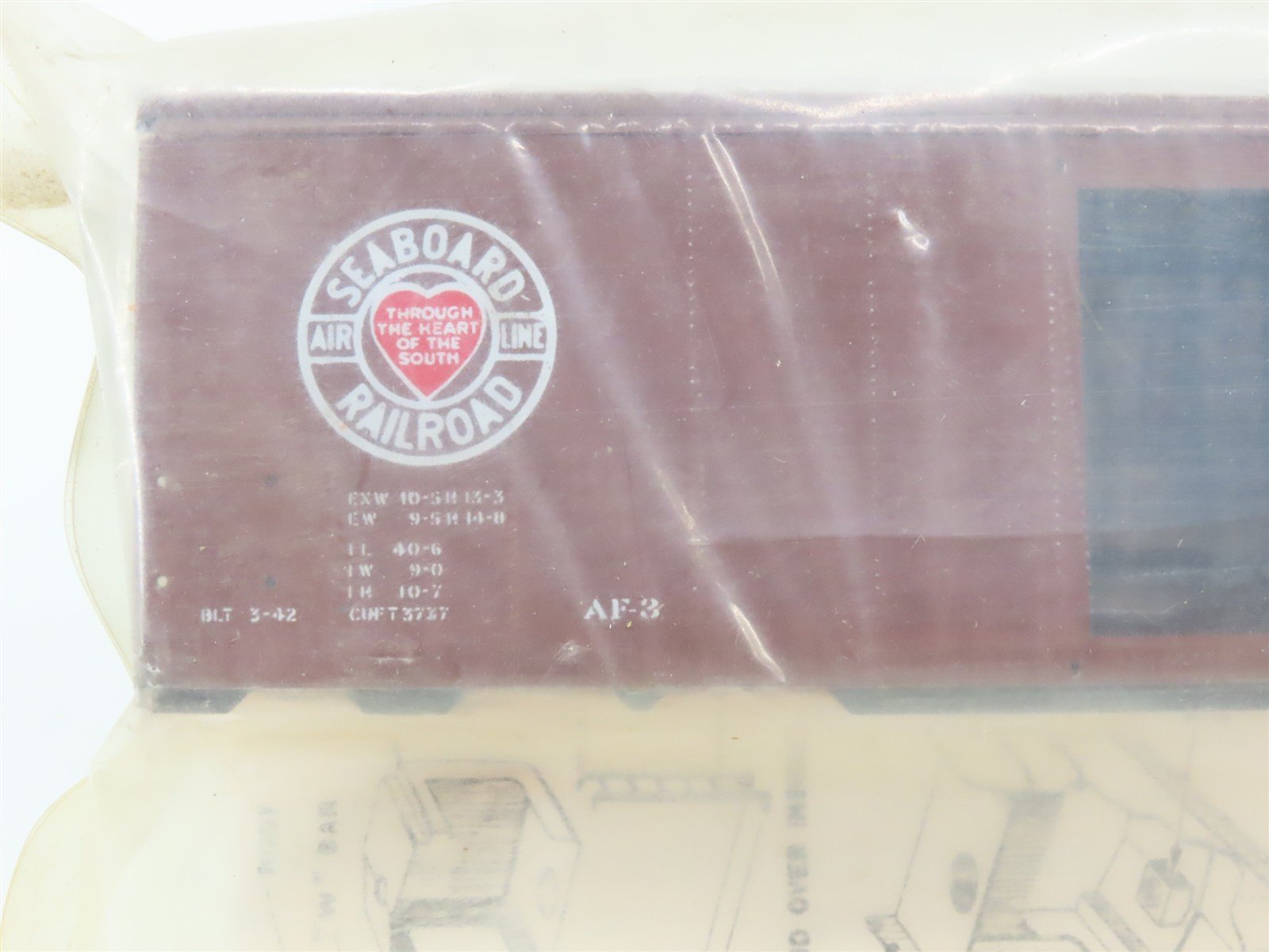 HO Athearn Metal Line Kit 4-233 SAL Seaboard Air Line 40' Box Car #22135 -Sealed