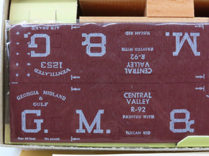 HO Scale Central Valley Kit R-92 GM&G Georgia Midland & Gulf Box Car #1253