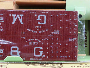 HO Central Valley Kit R-92 GM&G Georgia Midland & Gulf Ventilated Box Car #1253