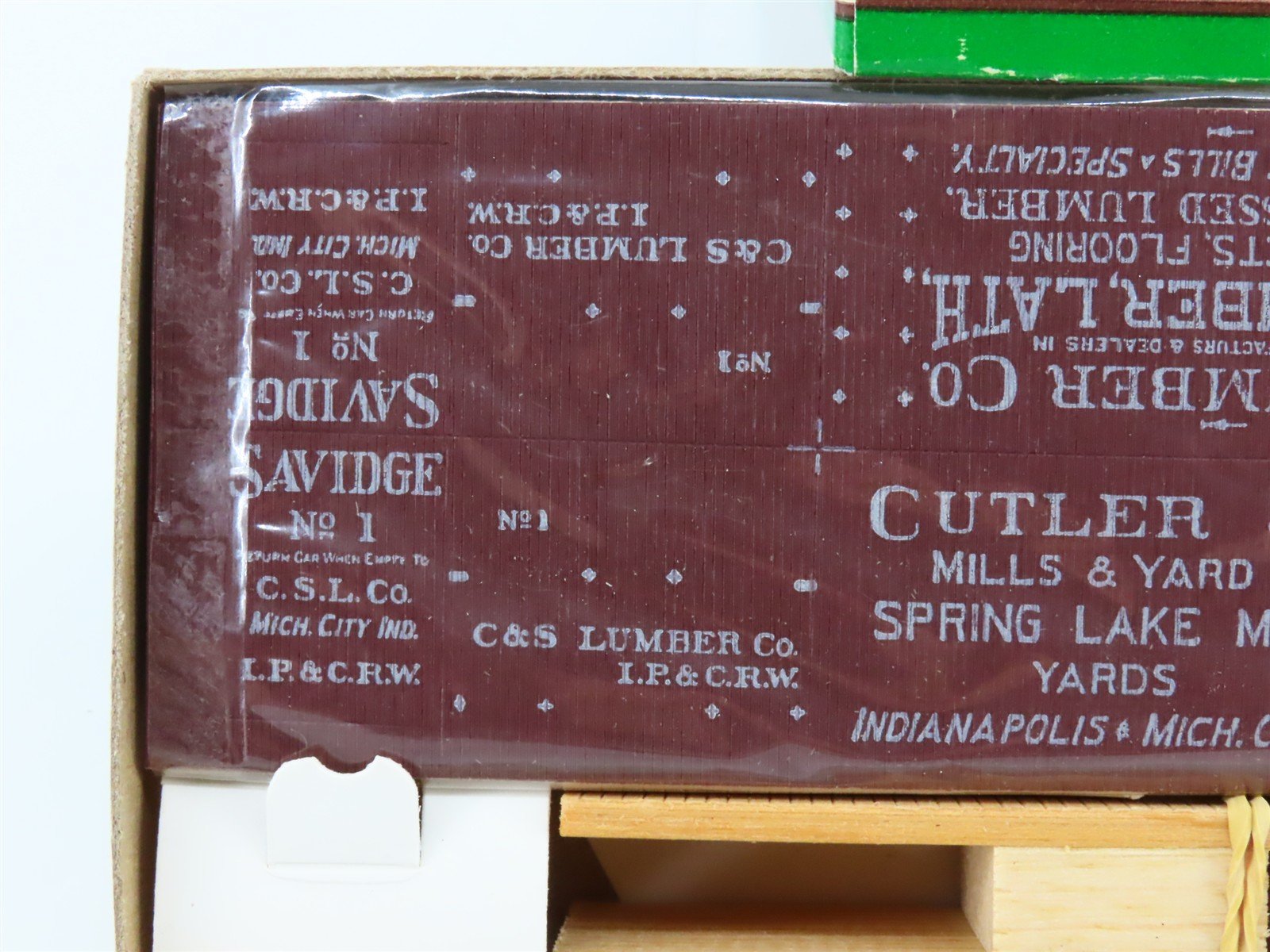 HO Scale Central Valley Kit B-96 C&S Cutler & Savidge Lumber Co Box Car #1