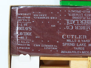 HO Scale Central Valley Kit B-96 C&S Cutler & Savidge Lumber Co Box Car #1