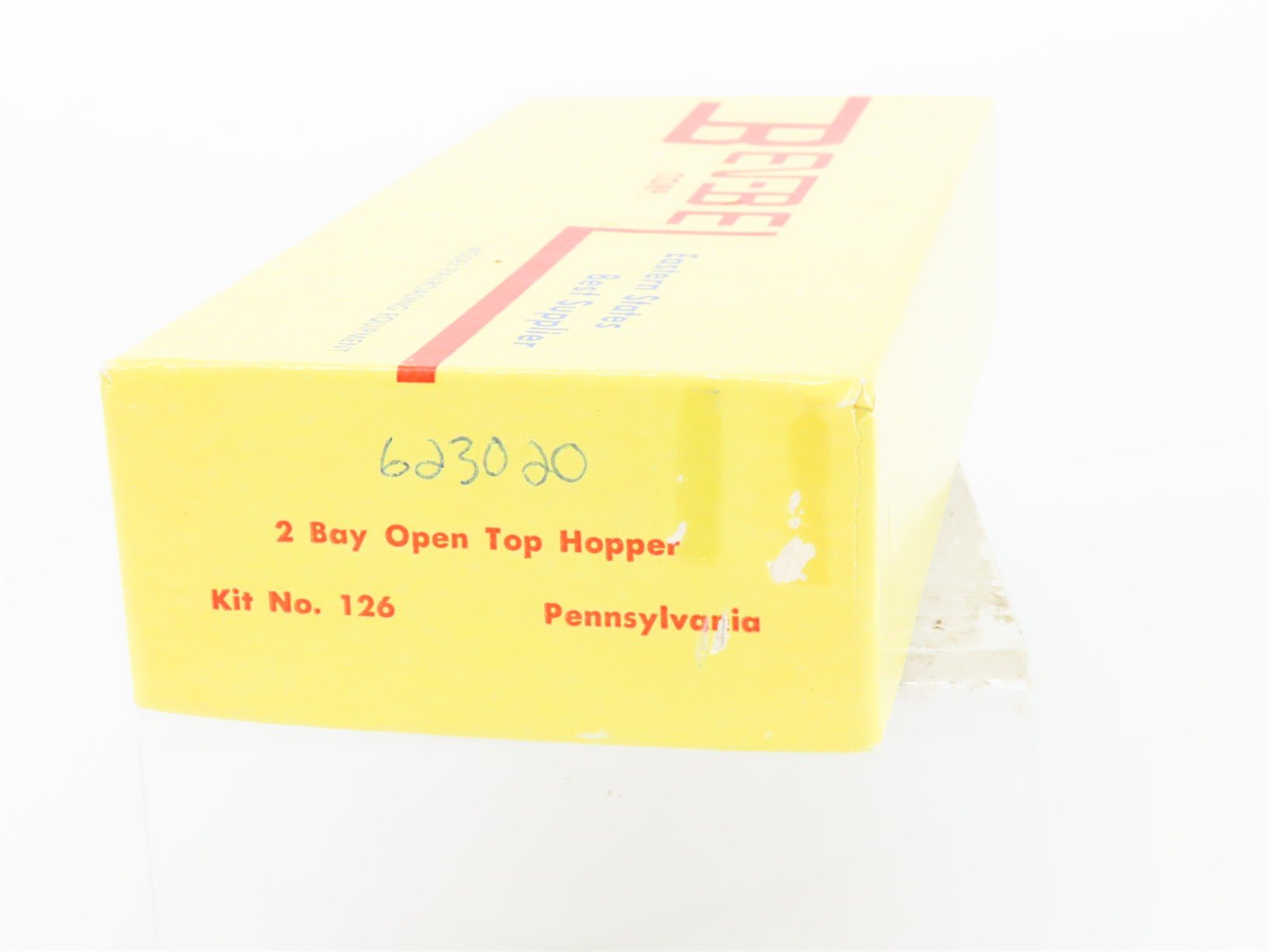 HO Scale Bev-Bel Kit 126 PRR Pennsylvania Railroad 2-Bay Open Hopper #623020