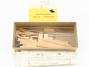 HO Scale Bev-Bel Kit 131 NP Northern Pacific Railroad 2-Bay Open Hopper #52017