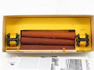 HO Scale Kadee Kit L-102-B Wood Unlettered 42' Skeleton Log Flat Car w/ Logs