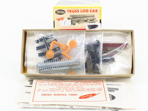 HO Scale Kadee Kit L-103 Wood Unlettered Truss Log Car w/ Logs