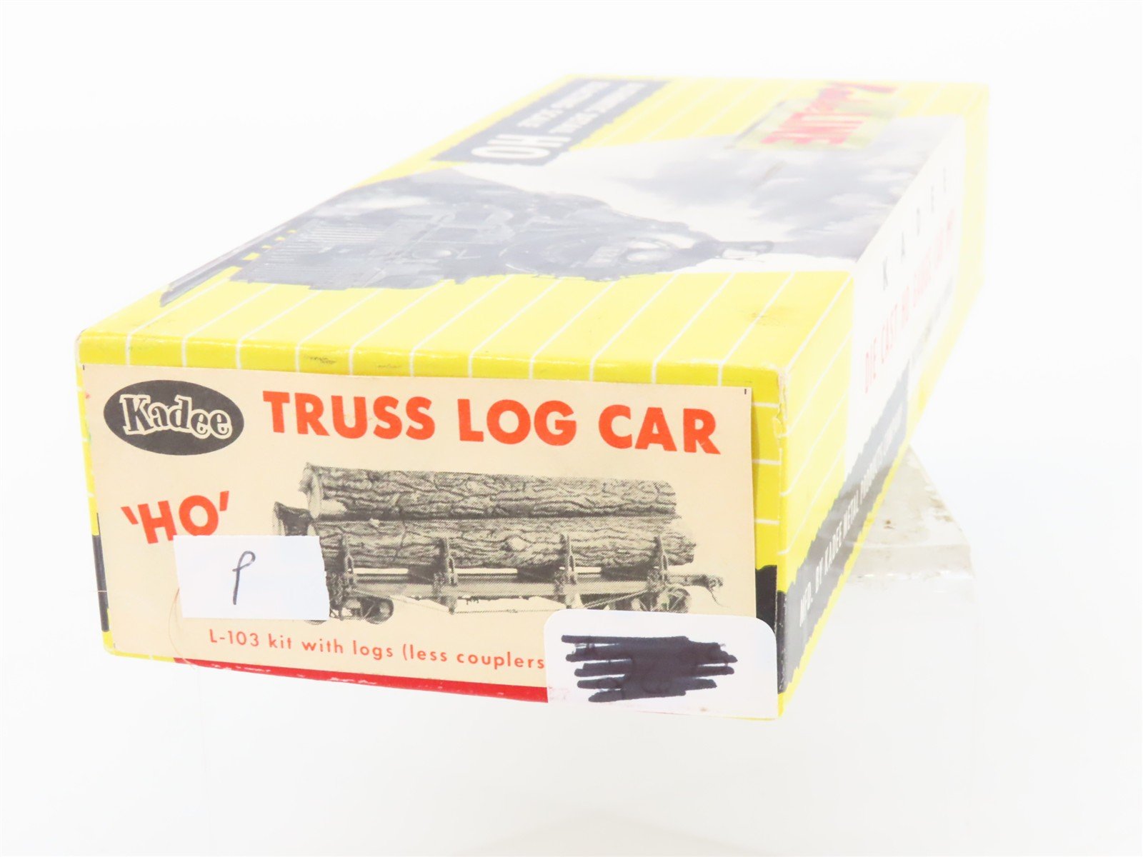 HO Scale Kadee Kit L-103 Wood Unlettered Truss Log Car w/ Logs