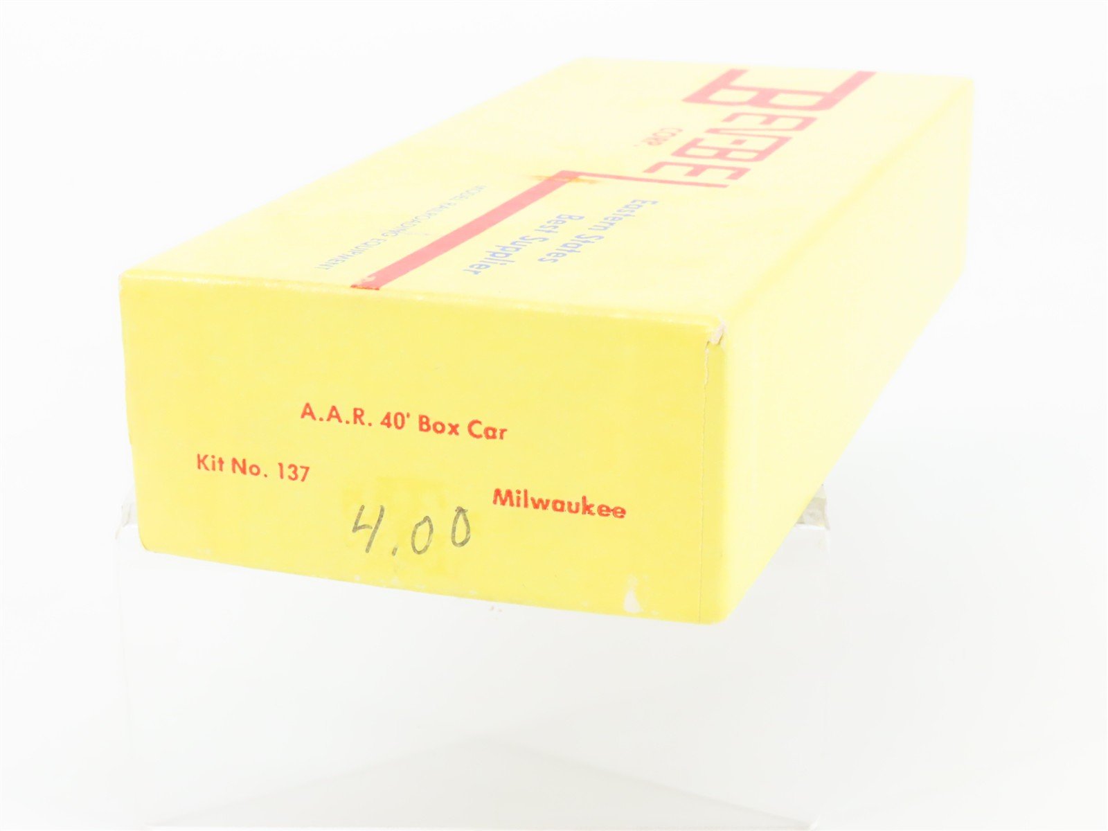 HO Scale Bev-Bel Kit 137 MILW Milwaukee Road 40' Single Door Box Car #22877