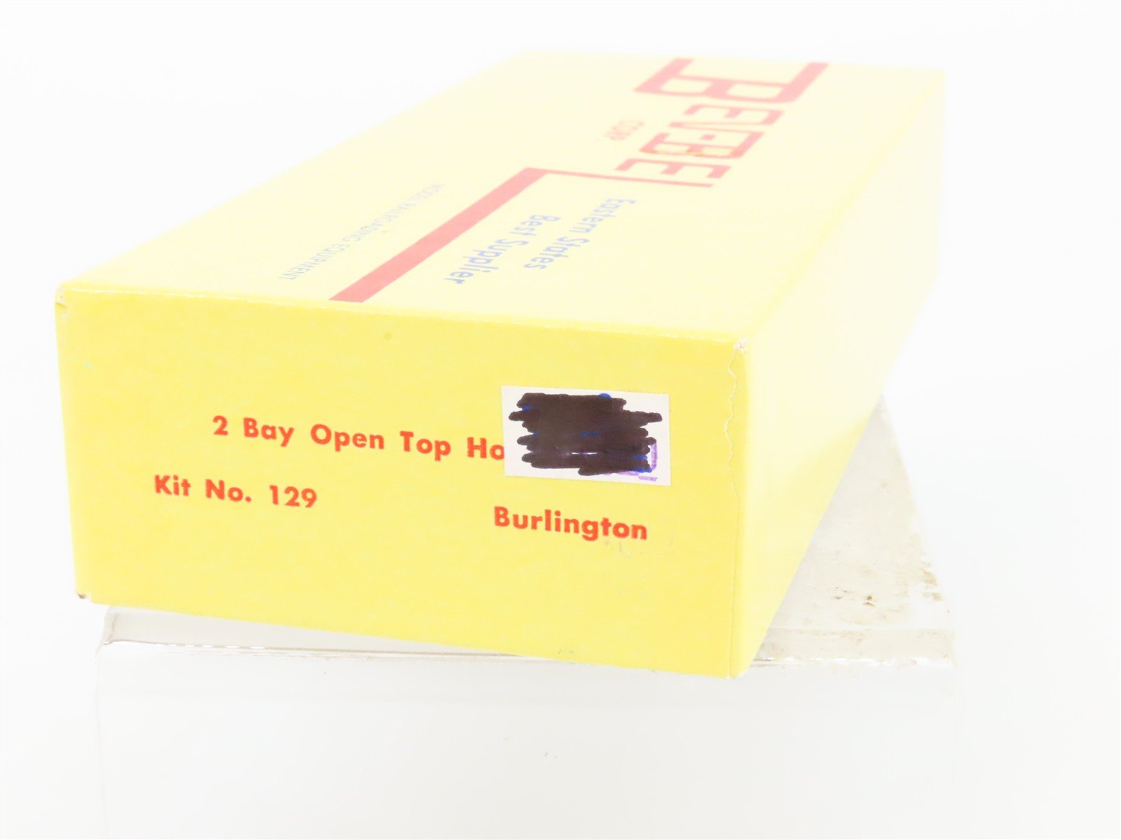 HO Scale Bev-Bel Kit 129 CB&Q Burlington Route 2-Bay Open Top Hopper #593019