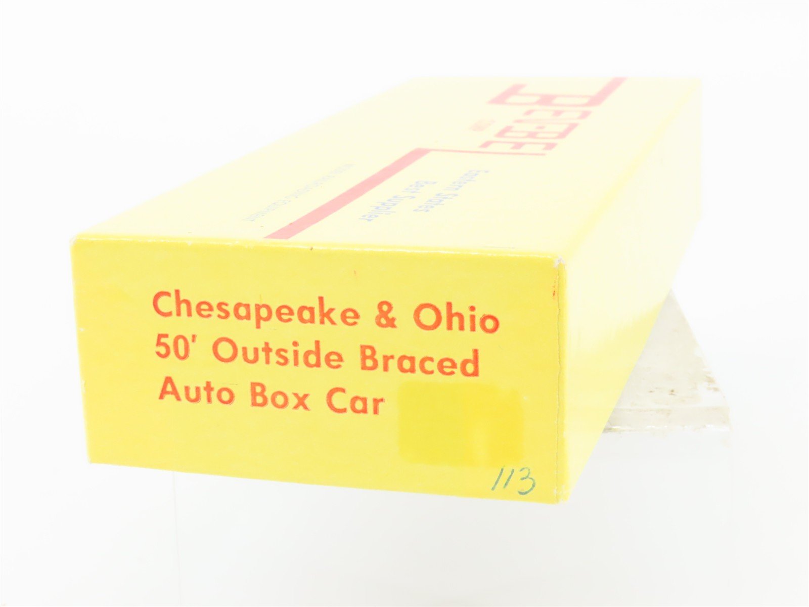 HO Scale Bev-Bel Kit C&O Chesapeake & Ohio 50' Outside Braced Box Car #6234