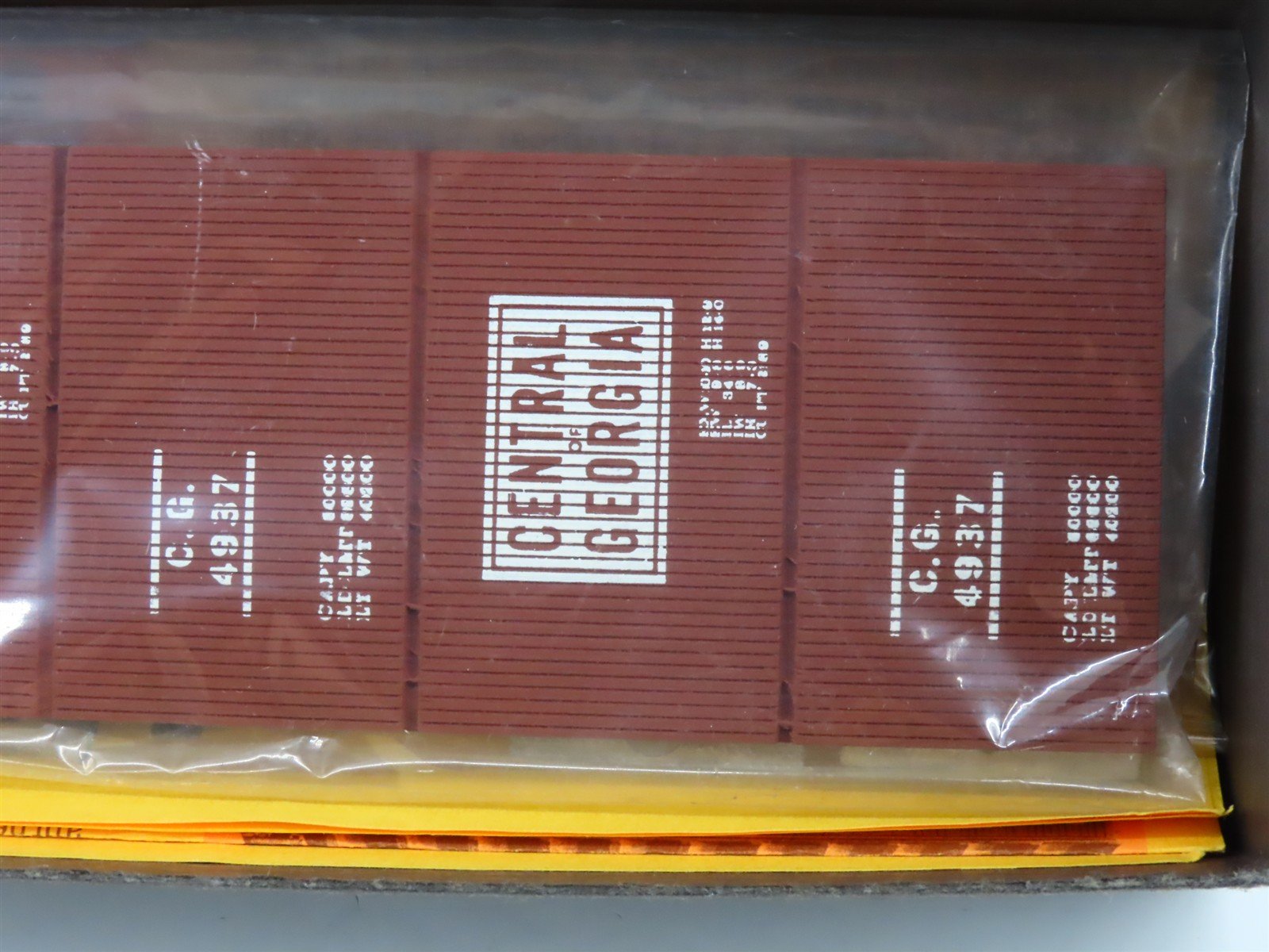 HO Scale Olympic Cascadian Kit 109 CG Central of Georgia Railroad Box Car #4937
