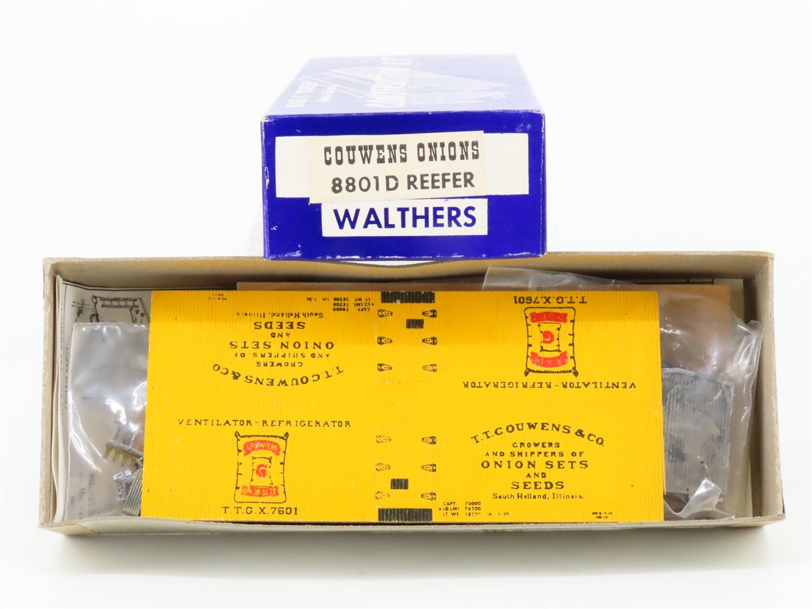 HO Scale Walthers Kit 8801D TTGX Couwens Onions Reefer #7601