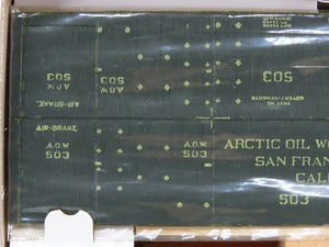 HO Scale Central Valley Kit B-910 AOW Arctic Oil Works Old Timer Box Car #503