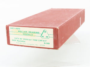 HO Scale Roller Bearing Models RBM Kit 627-602 GATX BASF Wyandotte Tank Car