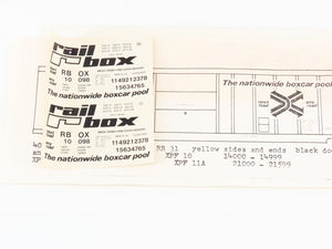 HO Scale Roller Bearing Models RBM Kit 627-401 RBOX Railbox Box Car #14921