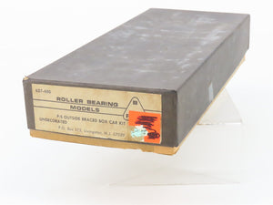 HO Scale Roller Bearing Models RBM Kit 627-400 Undecorated Single Door Box Car