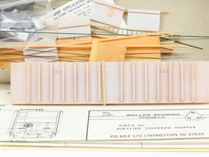 HO Scale Roller Bearing Models RBM Kit 627-211 Undecorated 50' Airslide Hopper