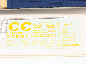 HO Scale Roller Bearing Models RBM Kit B&O Chessie System 50' Box Car #412765