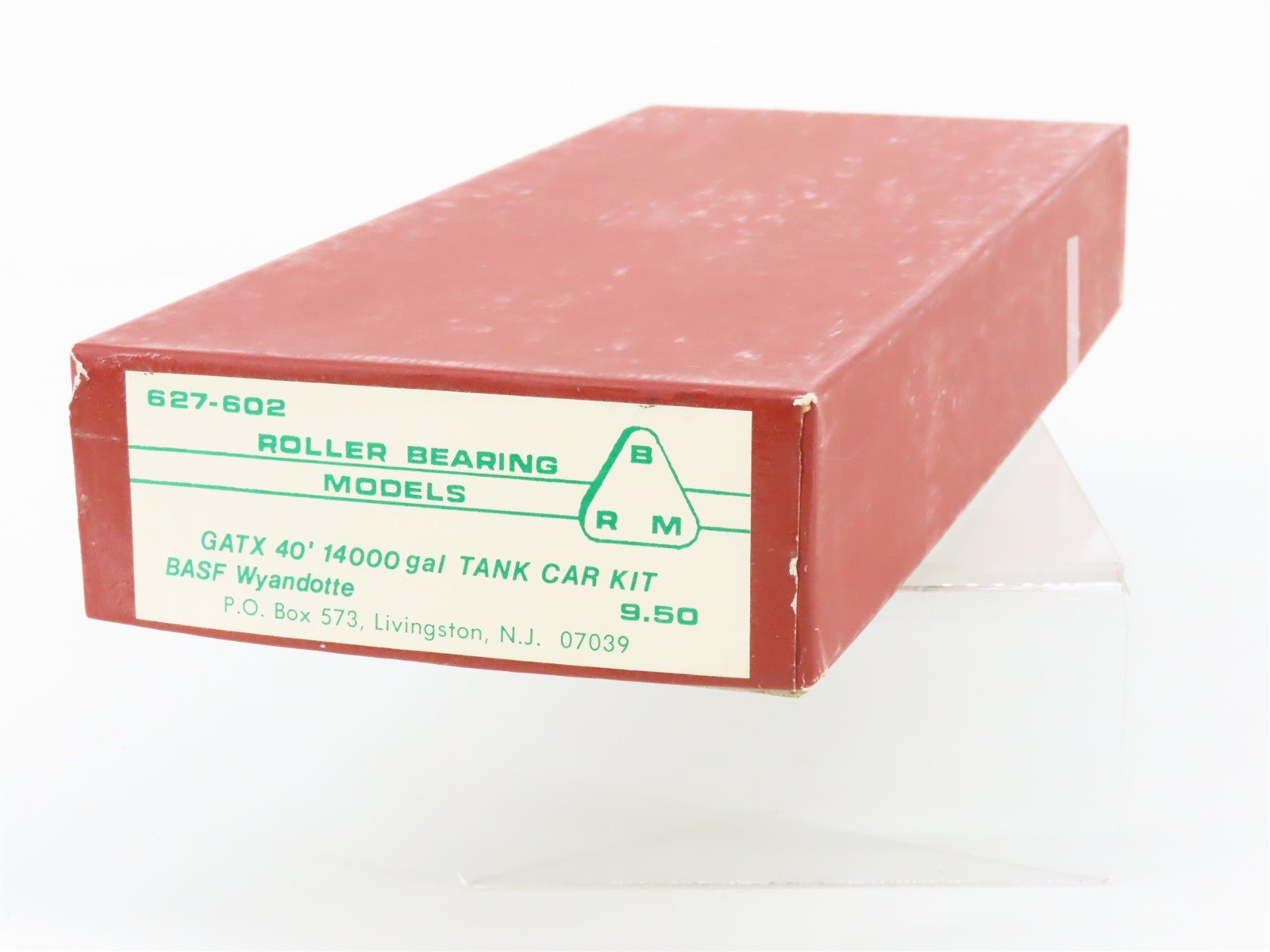 HO Roller Bearing Models RBM Kit 627-602 GATX BASF Wyandotte Tank Car #40435