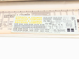 HO Roller Bearing Models RBM Kit 627-405 CCR Corinth & Counce Box Car #1019