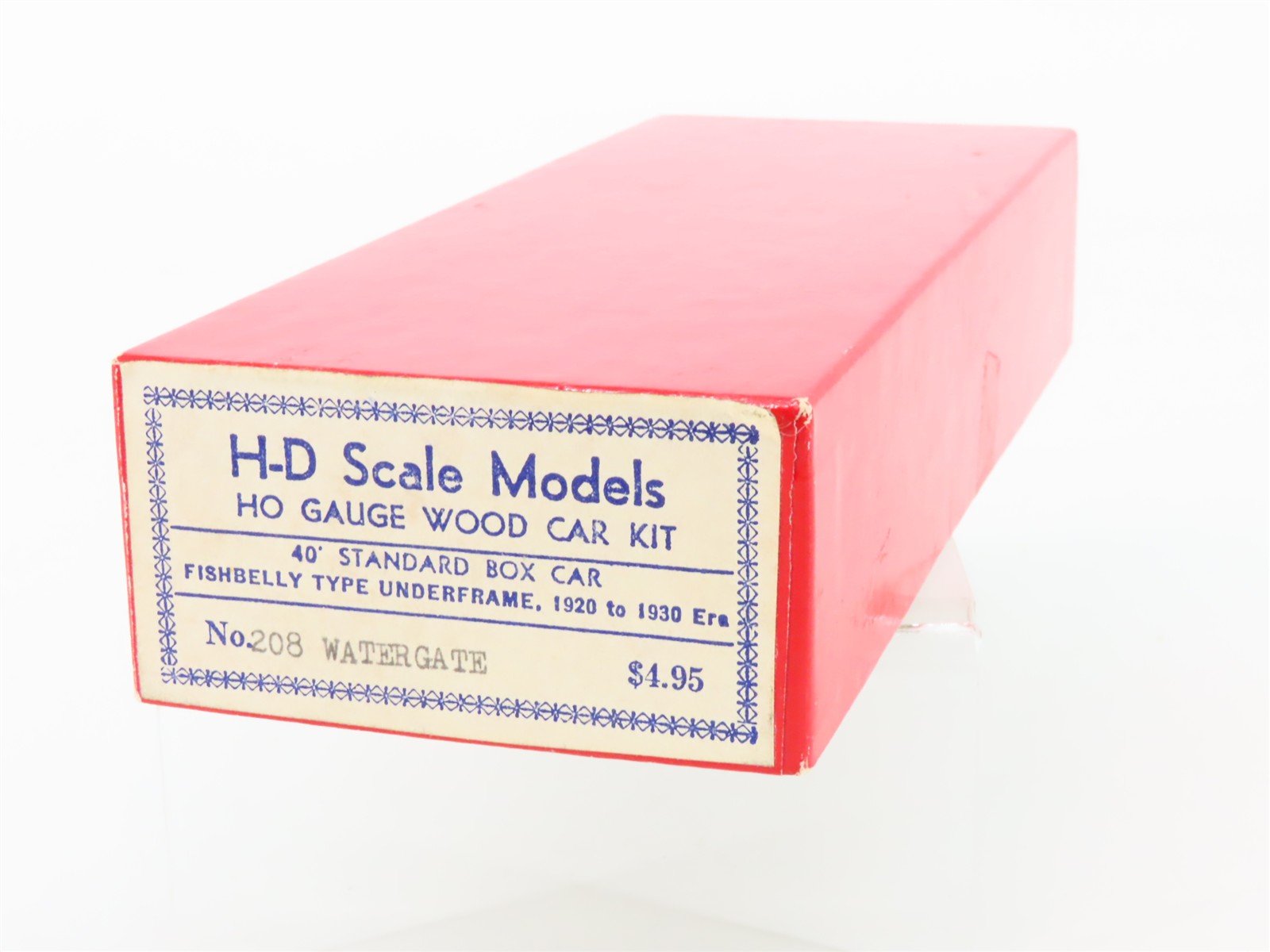 HO H-D Scale Models Kit 208 WEX Watergate Electronics 40' Wood Box Car #1974