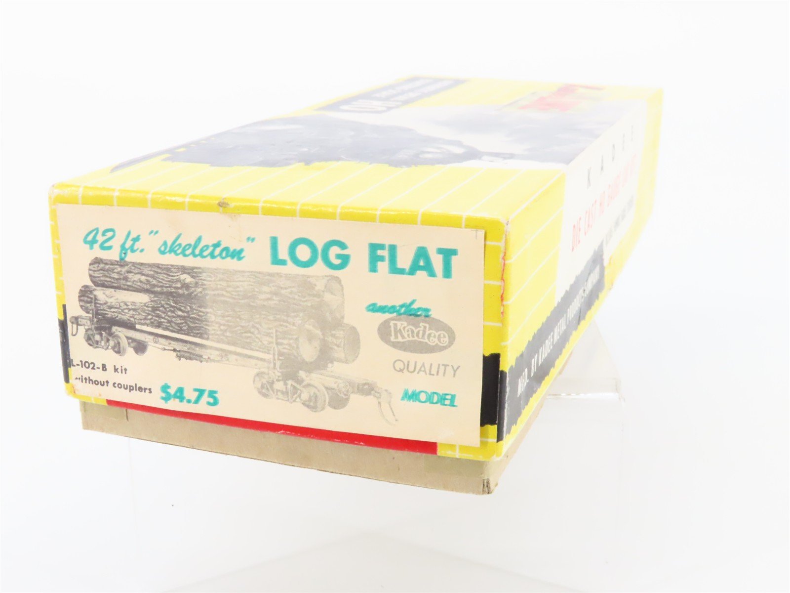HO Scale Kadee Kit L-102-B Unlettered 42' Skeleton Log Car