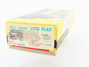 HO Scale Kadee Kit L-102-B Unlettered 42' Skeleton Log Car