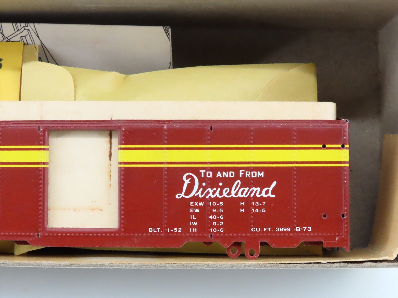 HO Scale Varney Kit B-73 NC&STL To And From Dixieland Steel Box Car #22145