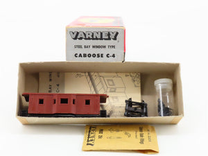 HO Scale Varney Kit C-4 Unlettered Steel Bay Window Caboose