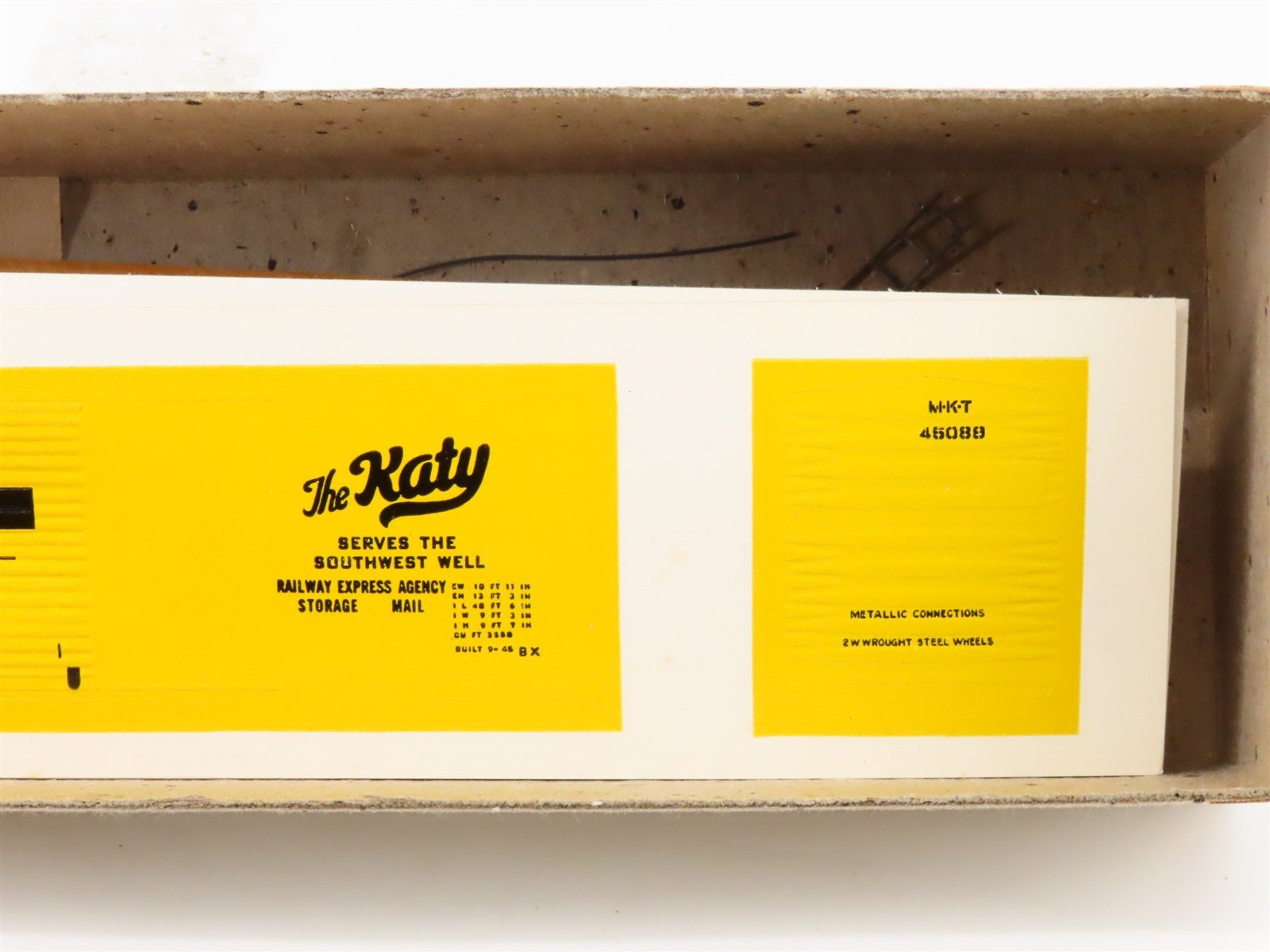HO Scale Varney Kit B-38 M-K-T The Katy Single Door Box Car #45089