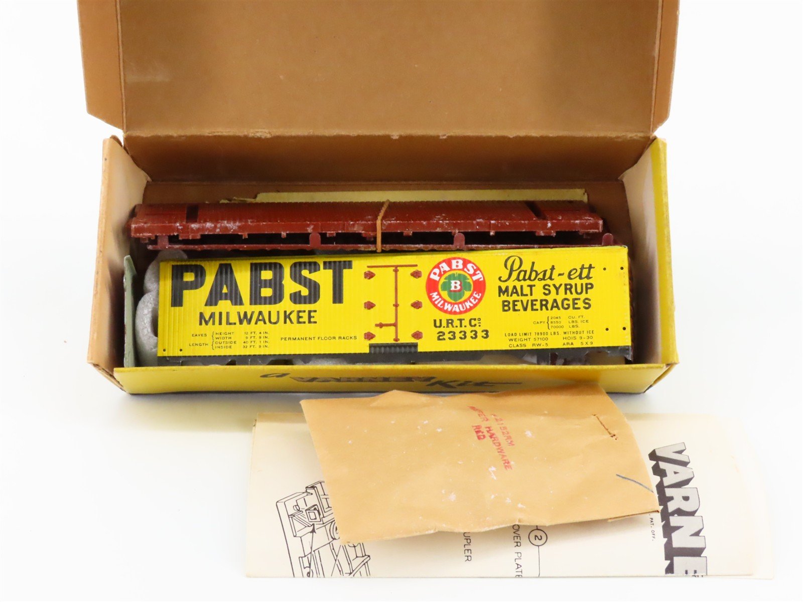 HO Scale Varney Kit RW-5 URTC Pabst Milwaukee Reefer #23333