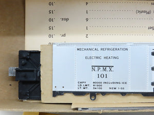 HO Scale Varney Kit R-45 NPMX Northern Pacific Railroad Steel Reefer #101