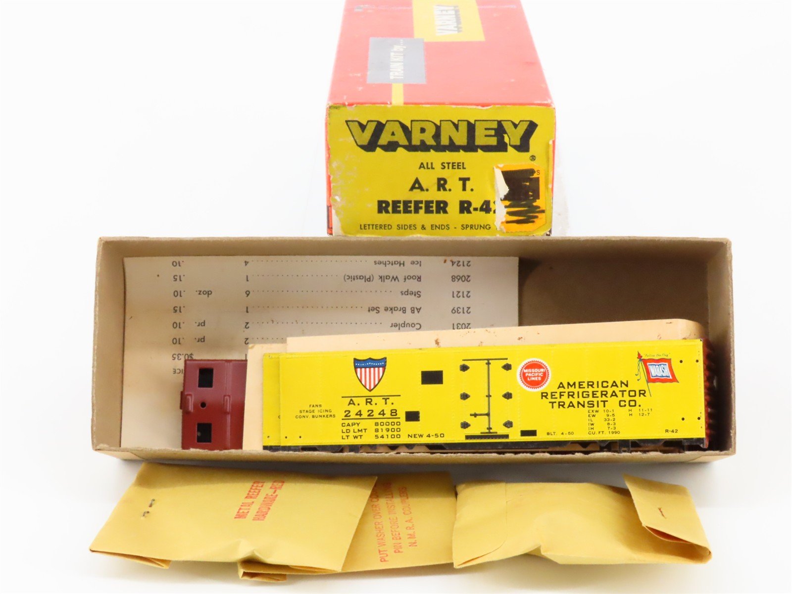 HO Scale Varney Kit R-42 ART American Refrigerator Transit Steel Reefer #24248