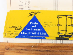 HO Scale Laconia Kit LMCN&L Libby's Pickles Billboard Reefer #1465